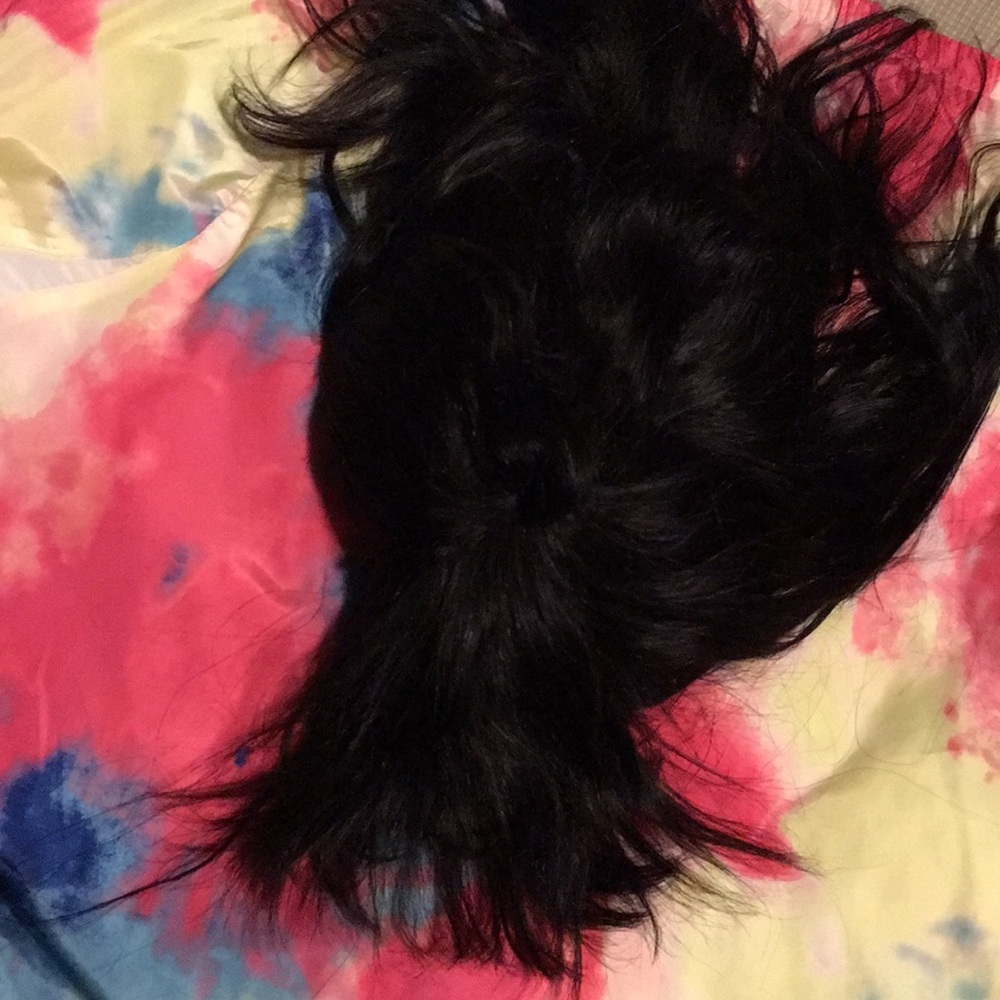 Human hair bang wig